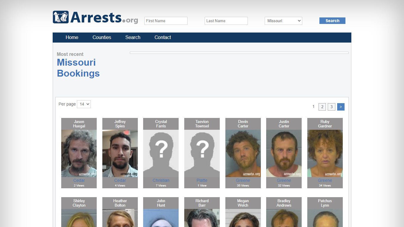 Missouri Arrests and Inmate Search